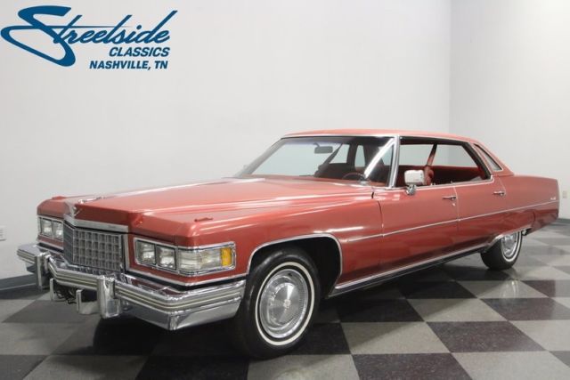 1976 Cadillac DeVille 66998 Miles Firethorn Red Sedan 8.2 Liter V8 3 Speed Auto 1976 Cadillac DeVille --