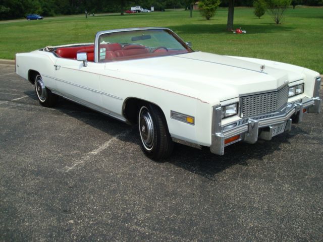 1976 Cadillac Eldo Convert 500 v8 DFI Rebuildt frt end needs convert top repair 1976 Cadillac Eldorado
