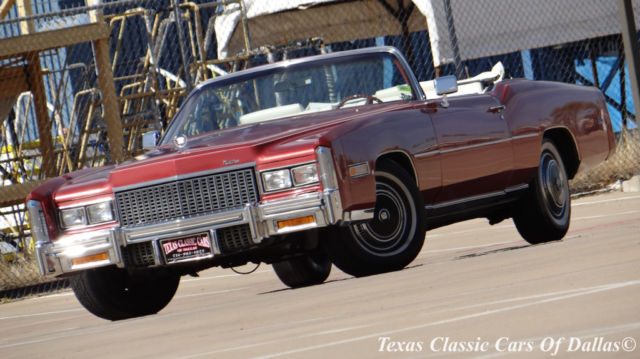 1976 Cadillac Eldorado Base Convertible 2-Door 8.2L V8 1976 Cadillac Eldorado