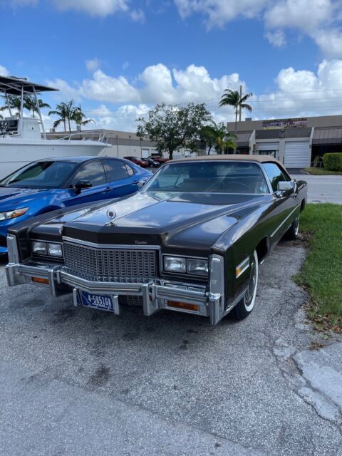 1976 Cadillac Eldorado Convertible Brown FWD Automatic Brown 1976 Cadillac Eldorado Brown