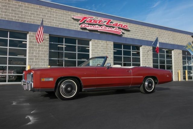 1976 Cadillac Eldorado Convertible Only 36,187 Original Miles Firemist Red 1976 Cadillac Eldorado Free Shipping Until January 1