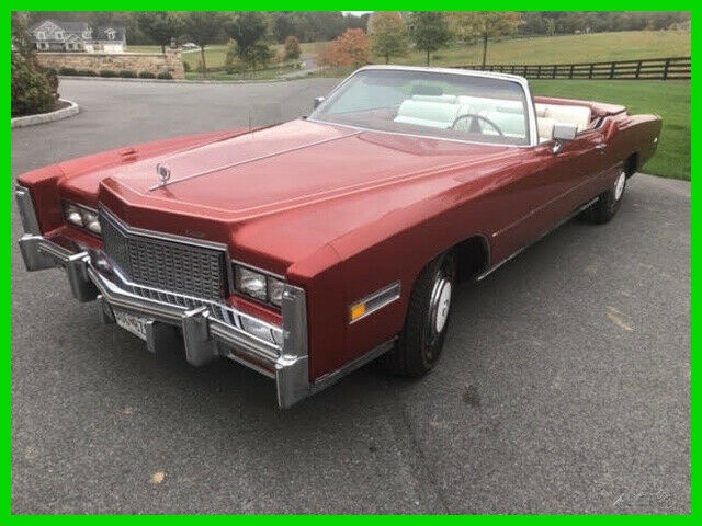 1976 Cadillac Eldorado Convertible V8 3-Speed Automatic 14,200 Orig Miles 1976 Cadillac Eldorado Convertible 14,200 Original Miles
