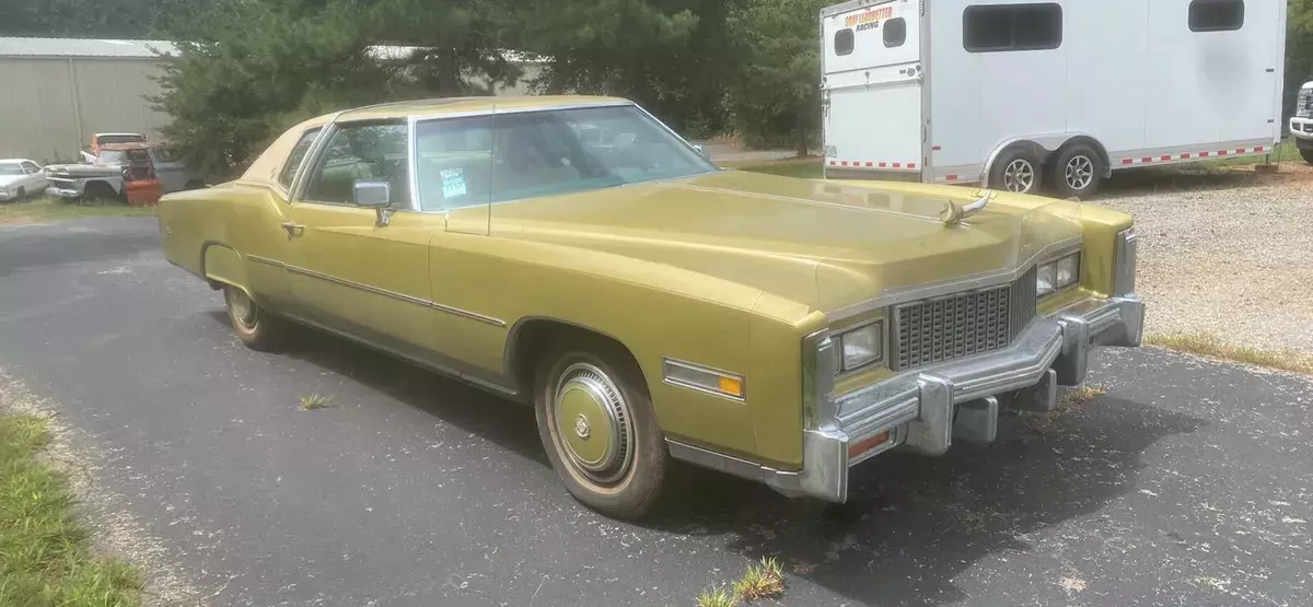 1976 Cadillac Eldorado Coupe Yellow 1976 Cadillac Eldorado