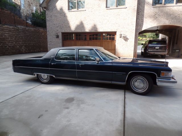 1976 cadillac Fleetwood Brougham Blue on Blue 1976 Cadillac Fleetwood Brougham