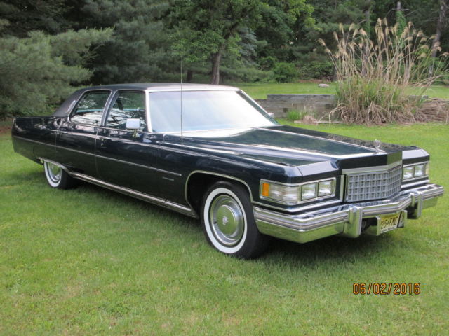 1976 Cadillac Fleetwood Brougham Commodore Blue 1976 Cadillac Fleetwood