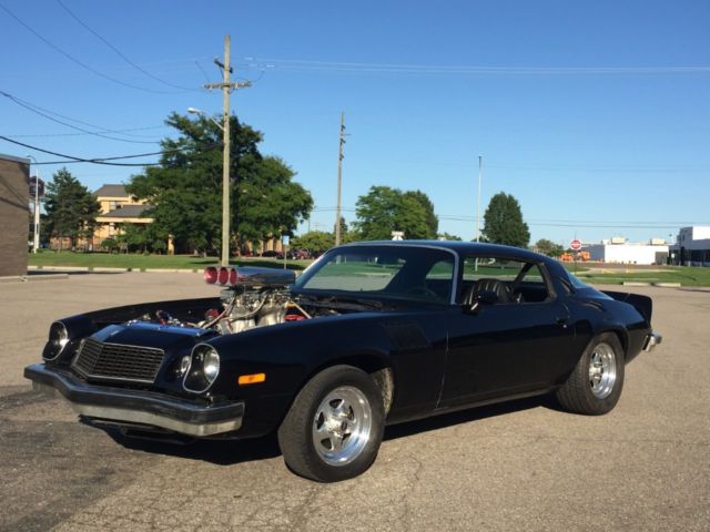 1976 Camaro w/ NO RESERVE Pro Street 468ci Weld wheels March Pulleys Holley B&M 1976 Chevrolet Camaro