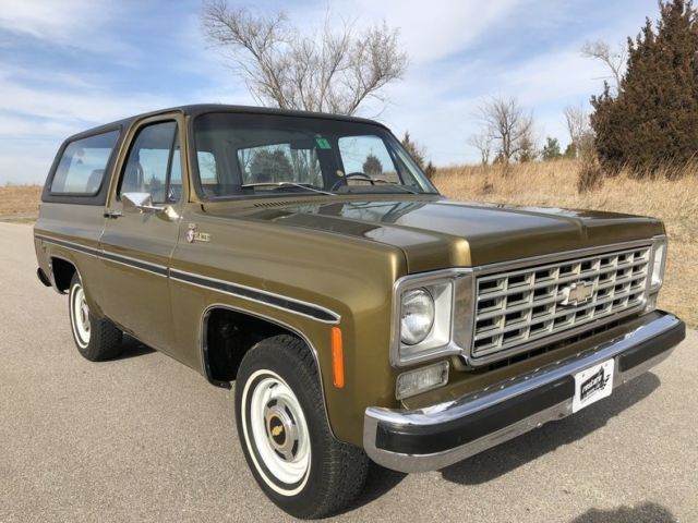 1976 Chevrolet Blazer 133833 Miles Moss Gold-Solid SUV 6 Cylinder 3 Speed Manua 1976 Chevrolet Blazer --