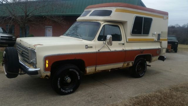 1976 Chevrolet Blazer CHALET 4x4 4WD Camper RV NO RESERVE!! 1976 Chevrolet Blazer Blazer
