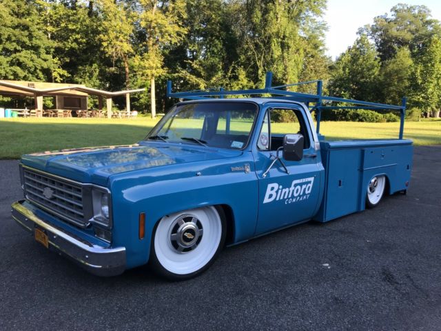 1976 chevrolet c10 c30 custom gsi bagged air ride reading utility box truck 1976 Chevrolet C-10 scottsdale 30