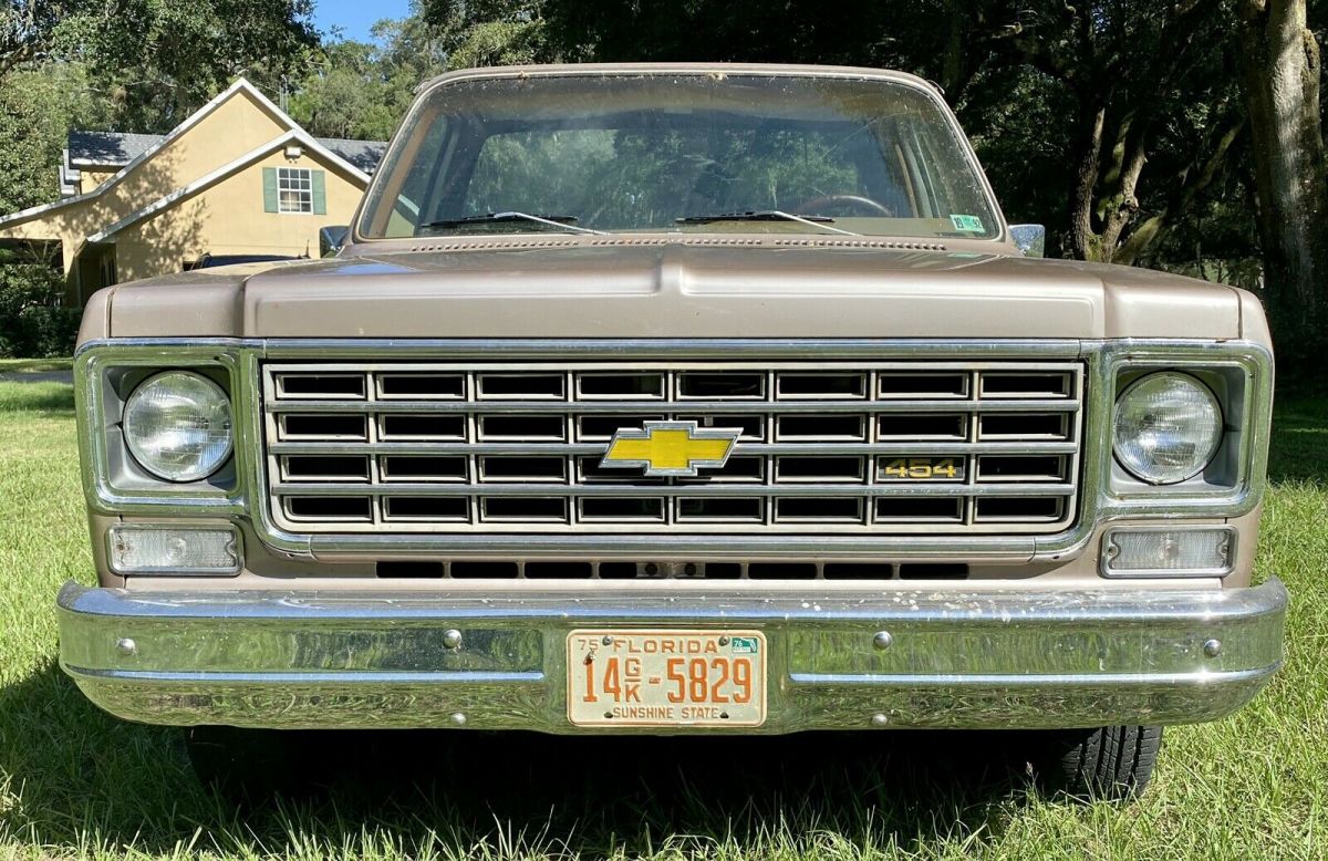 1976 Chevrolet Silverado Step-side Pickup Automatic 450 trailering special 76000 1976 Chevrolet silverado trailering special