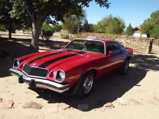 1976 Chevy Camaro LT - Red w/Rally Stripes- Used in 2015 NM Movie by Justin Hunt 1976 Chevrolet Camaro LT