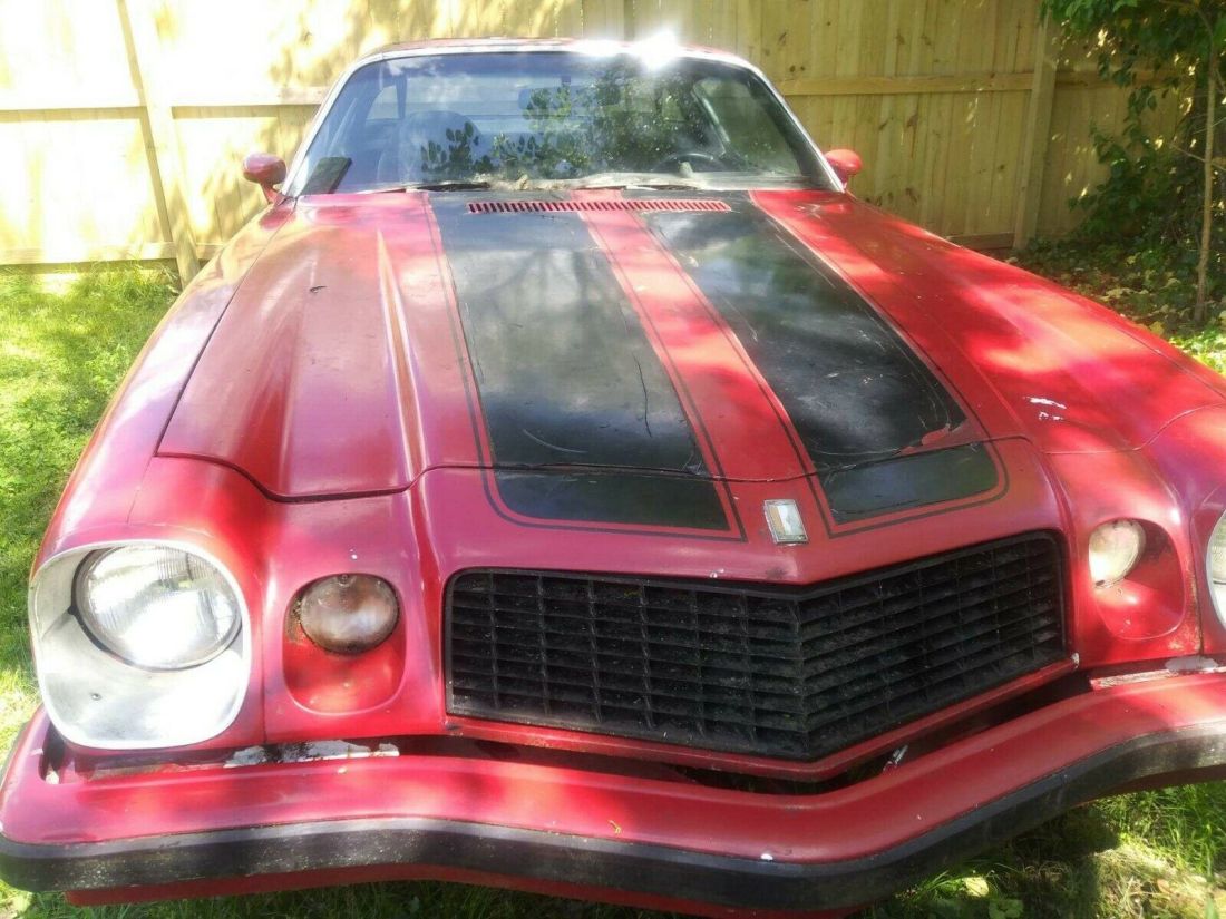 ****1976 CHEVY CAMARO - RED/RALLY STRIPES - Z/28?? - GOOD SHAPE**** 1976 Chevrolet Camaro