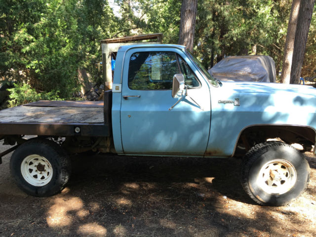 1976 Chevy K10 SM465 Manual NP205 Flatbed 4" Lift ORIGINAL OWNER Title from 1976 1976 Chevrolet C/K Pickup 1500