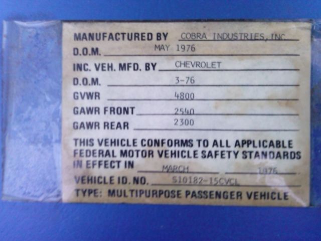 1976 Chevrolet G20 Van - photo 5