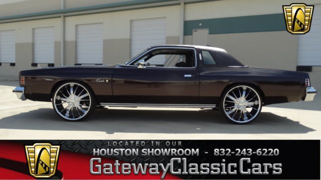 1976 Chrysler Cordoba 0 Burgundy V-8 Small Block 3-Speed Auto 1976 Chrysler Cordoba