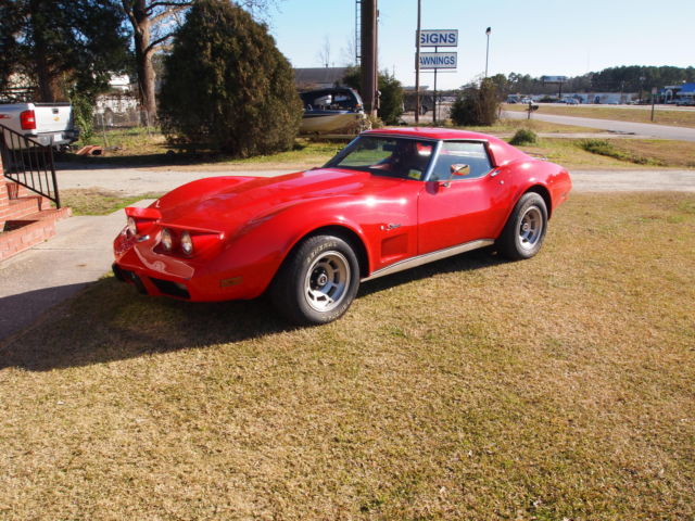 1976 corvette matching numbers L48 350 engine automatic transmission red on red 1976 Chevrolet Corvette corvette stingray