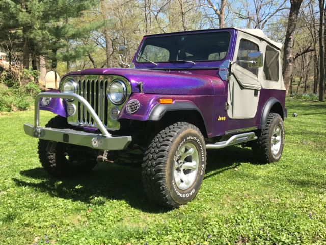 1976 custom Jeep CJ-7 383 stroker small block dana 44 frame off restoration fast 1976 Jeep CJ
