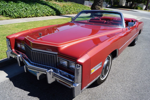 1976 ELDORADO CONVERTIBLE WITH 13K ORIG MILES PURCHASED FROM RENOWN COLLECTION 1976 Cadillac Eldorado BELIEVED TO BE 13K ORIG MILES!