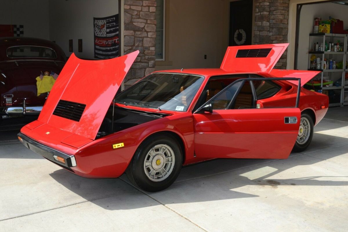 1976 Ferrari Dino 308 GT4 Red/Tan Euro Spec with only 59,398 Miles Rare Car 1976 Ferrari Dino 308GT4 Coupe