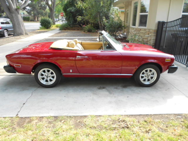 1976 Fiat 124 Spider 60,535 original miles CALIFORNIA CAR Always Garaged 1976 Fiat 124 Spider