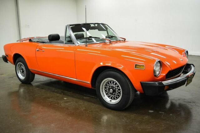 1976 Fiat 124 Spider Sport 38319 Miles Orange Convertible 132ci 4-Cylinder 5 Spe 1976 Fiat 124 Spider Sport