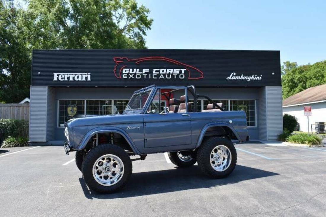 1976 Ford Bronco Custom 1001 Miles Blue SUV V8 5.0L Automatic 1976 Ford Bronco Custom