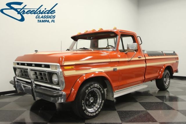 1976 Ford F-100 Explorer 32673 Miles Medium Copper Pickup Truck 302 V8 3 Speed A 1976 Ford F-100 Explorer