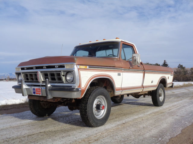 1976 Ford F-250 F250 Ranger XLT 4x4 highboy one owner original survivor project 1976 Ford F-250 Ranger XLT