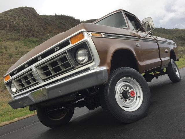 1976 Ford F-250 Ranger 4WD Highboy Barn find NO RESERVE 1976 Ford F-250 Ranger Reg Cab