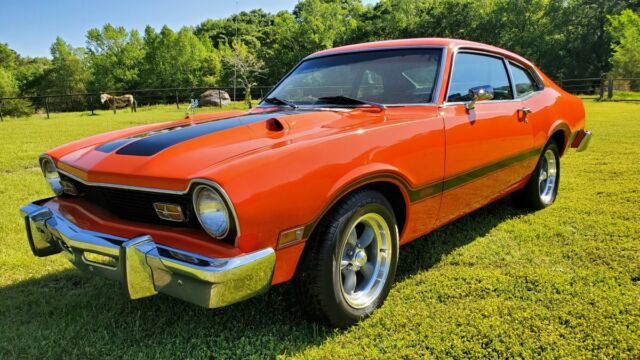 1976 Ford Maverick custom 347 stroker V8 Grabber Orange & Graphics, new A/C 1976 Ford Maverick Hot Rod