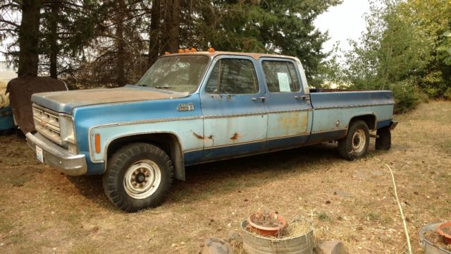 1976 GMC classic Sierra 25 3+3 dual cab 2wd/4 ton truck Chevy C10 engine 1976 GMC 25 classic Sierra 25 Grand Sierra