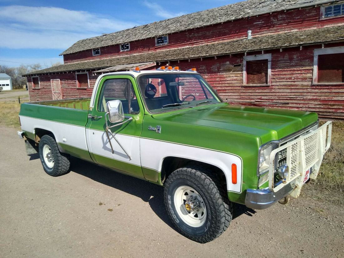 1976 GMC K-25 Sierra Camper Special 4x4 4wd dry western ranch survivor barn find 1976 GMC Sierra 2500