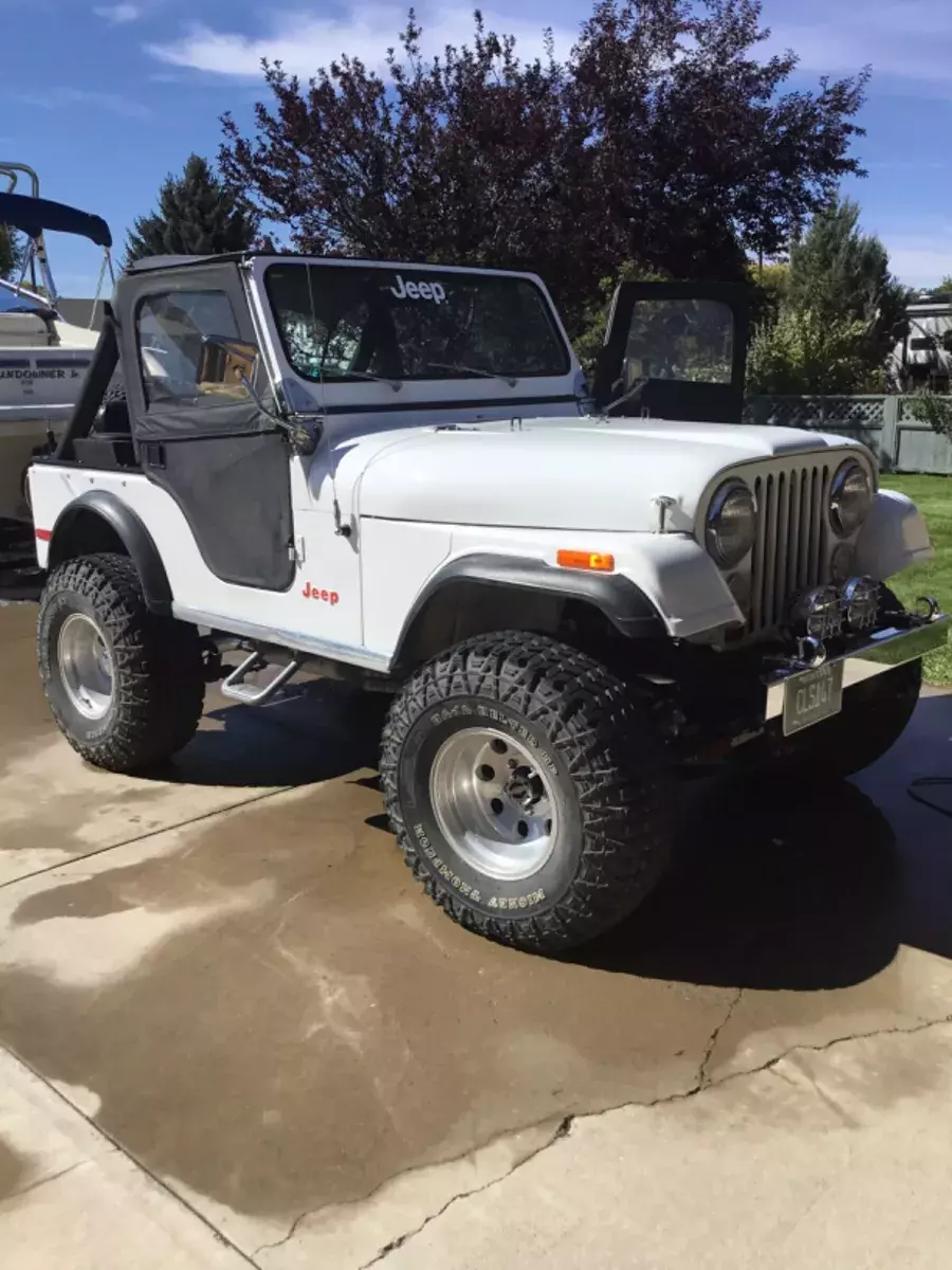 1976 Jeep CJ5, 10,500 miles, white with black interior, soft top and Bimini! 1976 Jeep CJ