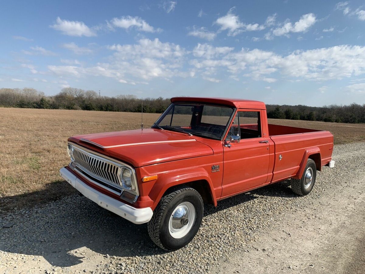 1976 Jeep J10 Pickup Red 4WD Manual 1976 Jeep J10