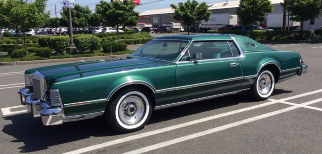 1976 Mark IV - Triple Dark Jade, Jade Moonroof & Ultra RARE Versailles Interior! 1976 Lincoln Continental Mark IV