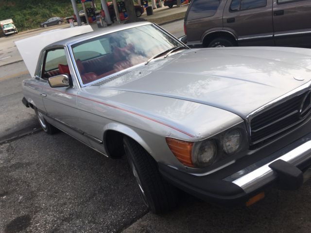 1976 Mercedes 450SLC RED LEATHER INTERIOR 1976 Mercedes-Benz 400-Series
