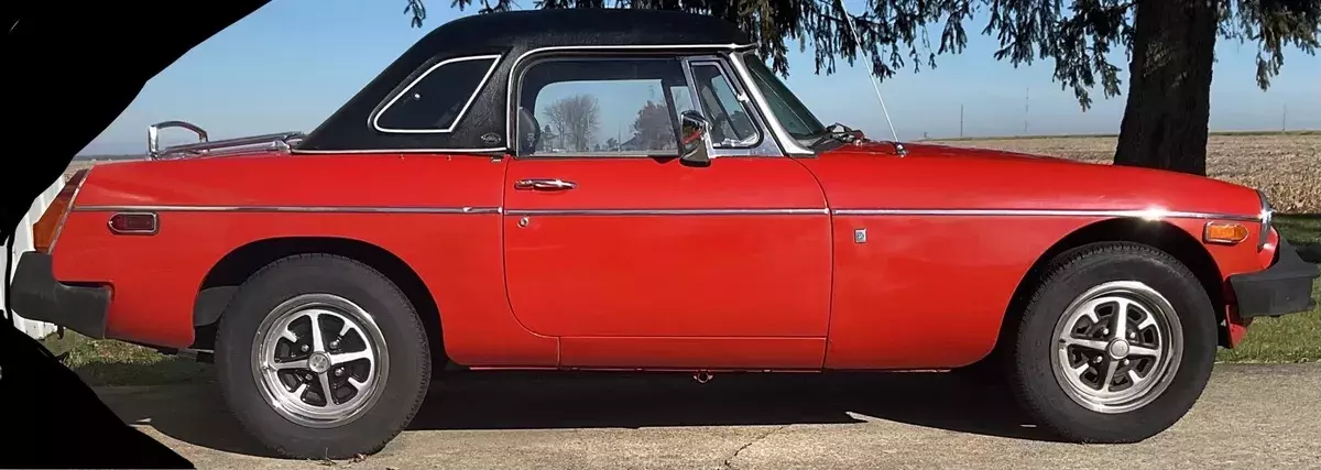 1976 MG B Convertible Orange 1976 MG B