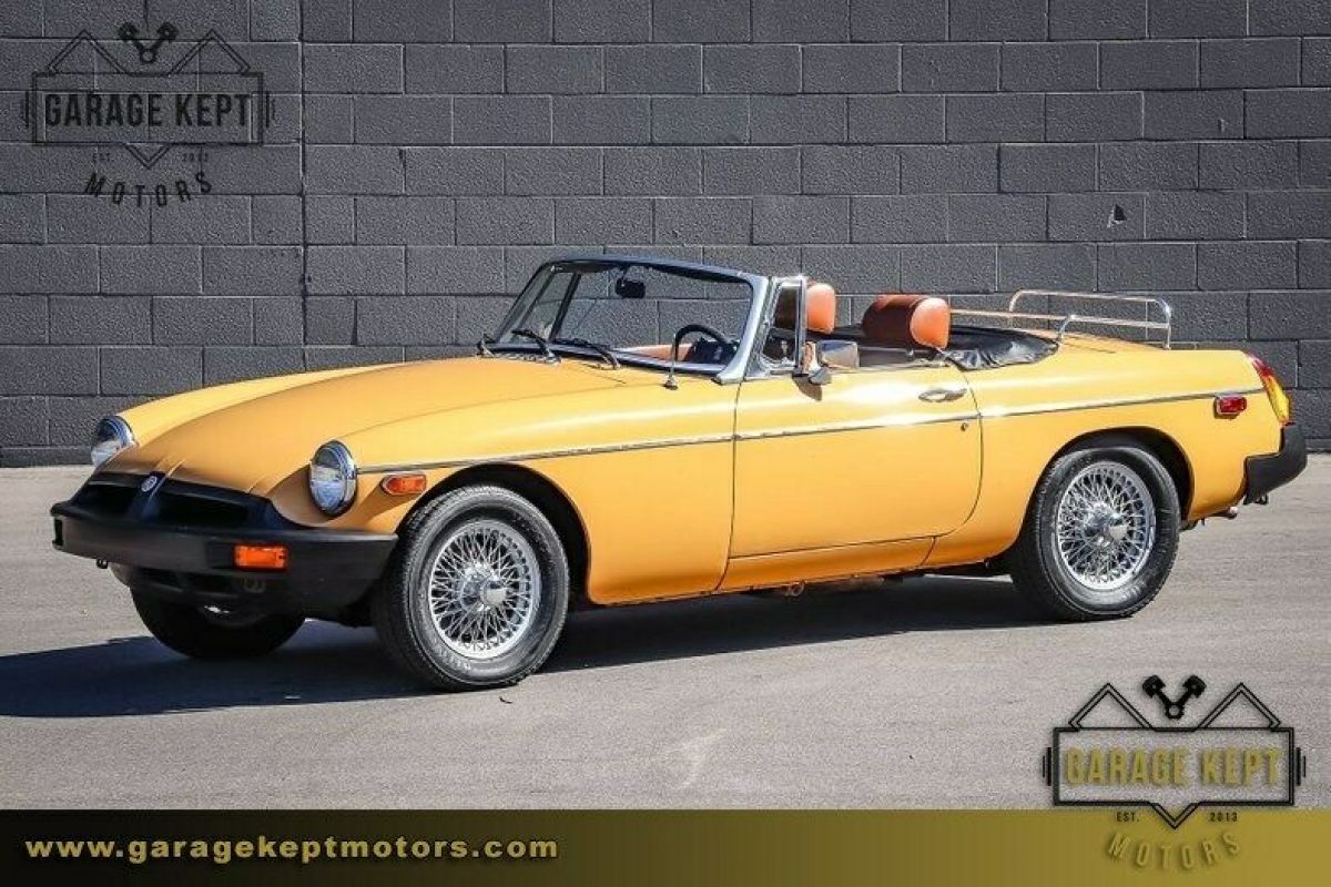 1976 MG MGB Mk IV Roadster Mustard Yellow Convertible 1.8L I4 22949 Miles 1976 MG MGB Mk IV Roadster
