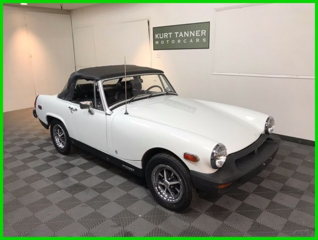 1976 MG MIDGET CONVERTIBLE. WHITE. REMARKABLE 29,476 MILE CAR. SUPERB ORIGINAL. 1976 MG Midget Roadster, 4-Speed