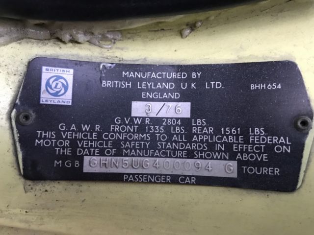 1976 MG MGB - photo 10