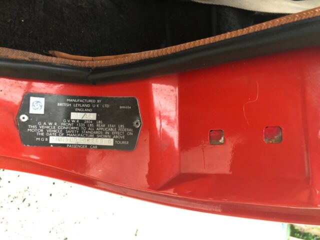 1976 MG MGB MGB - photo 13