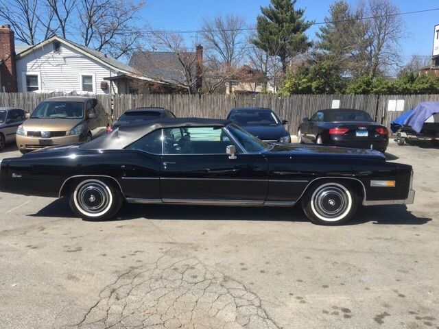 1976 Original Triple Black Cadillac Eldorado Convertible Automobile 1976 Cadillac Eldorado