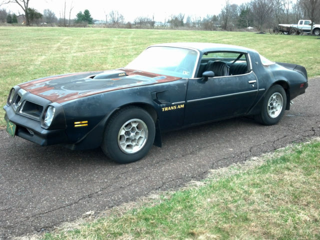 1976 PONTIAC TRANS AM 400 V8 Auto 60,000 miles Survivor BLACK and Gold WS4 1976 Pontiac Trans Am