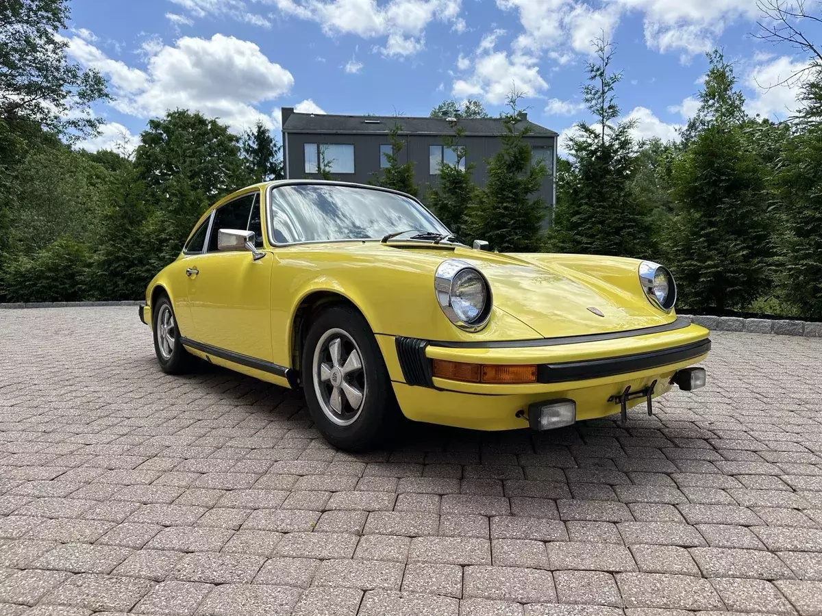 1976 Porsche 912 E Coupe Yellow 1976 Porsche 912