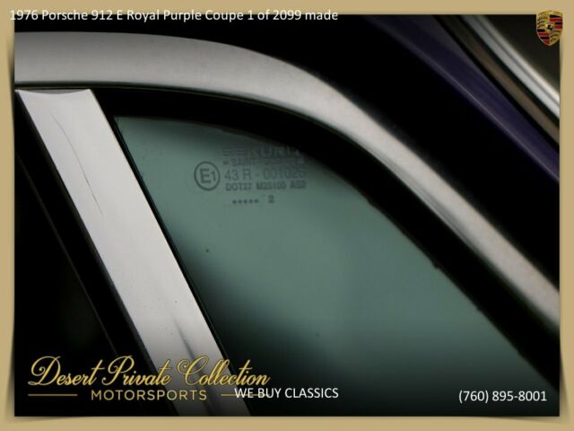1976 Porsche 912 E Royal Purple Coupe 1 of 2099 made - photo 11