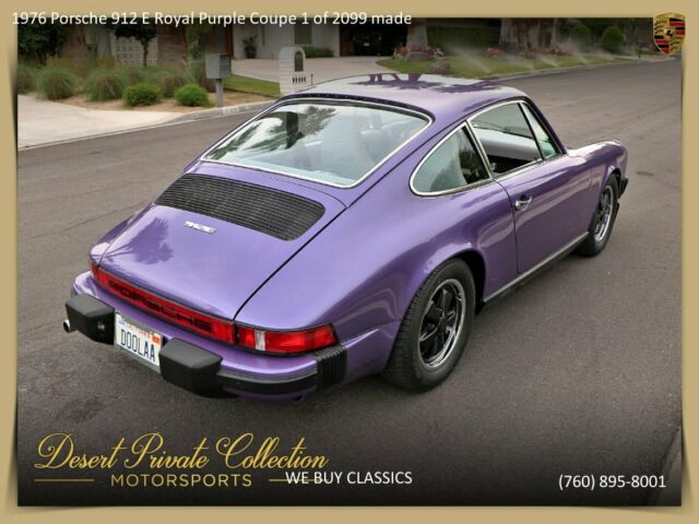 1976 Porsche 912 E Royal Purple Coupe 1 of 2099 made - photo 3