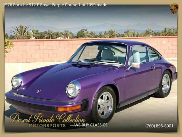 1976 Porsche 912 E Royal Purple Coupe 1 of 2099 made - photo 5