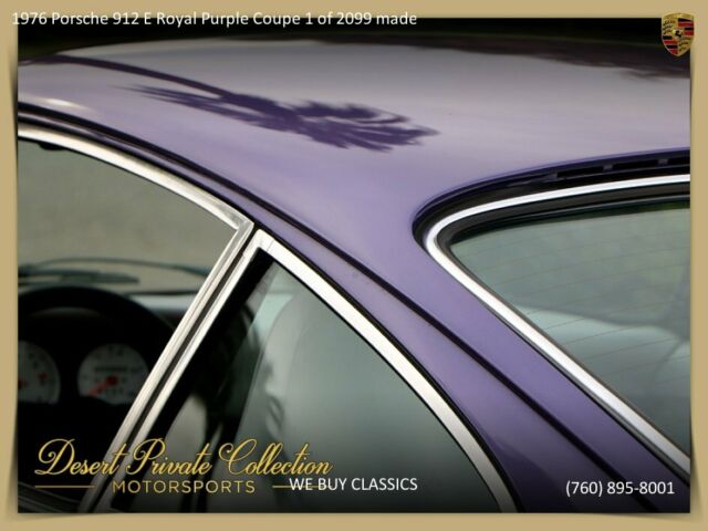 1976 Porsche 912 E Royal Purple Coupe 1 of 2099 made - photo 7