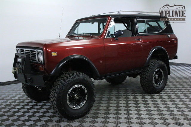 1976 Red RESTORED CUSTOM 4X4 1K MILES V8 PS PB! 1976 International Harvester Scout RESTORED CUSTOM 4X4 1K MILES V8 PS PB