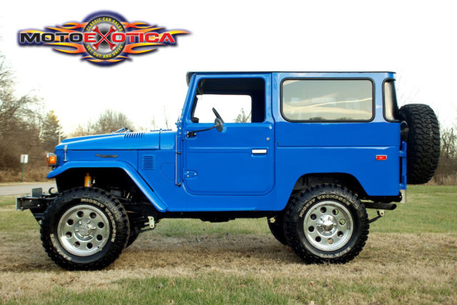 1976 Toyota FJ-40 Land Cruiser $110k Restoration Nicest One on Ebay! Voodoo Blue 1976 Toyota Land Cruiser FJ40